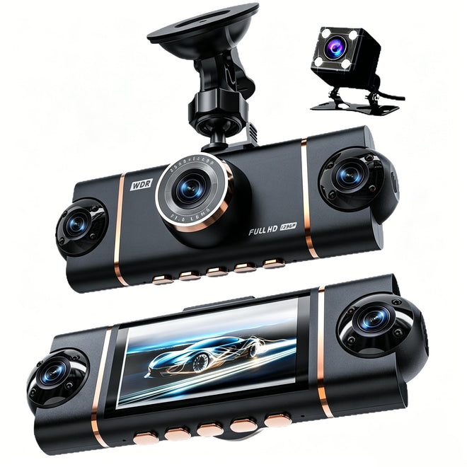 Dashcam voiture 4 caméras Full HD GPS Wi-Fi — D65