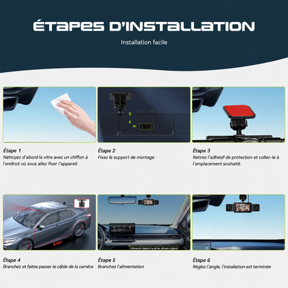 Podofo — dashcam 4 caméras, écran 3 pouces — visuel complémentaire 4 sur 14.