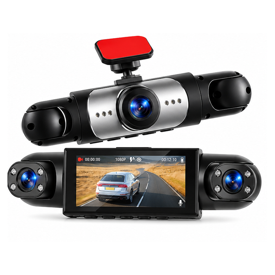 Podofo — Dashcam voiture 4 caméras, écran 3,16 pouces