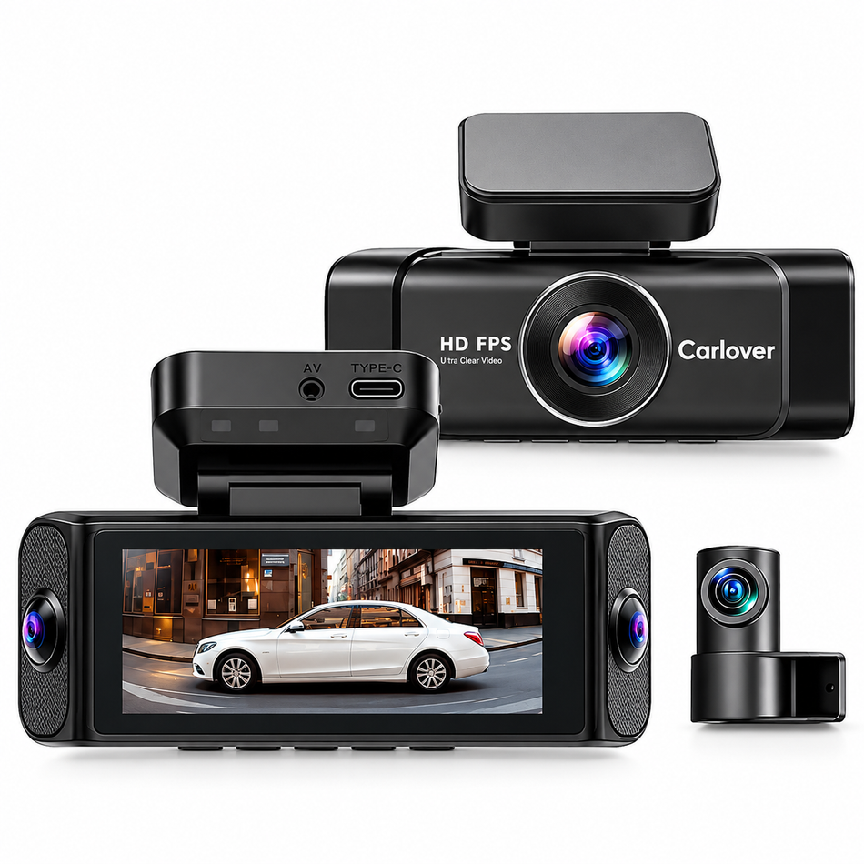 Dashcam voiture 4 caméras 4K GPS Wi-Fi — Carlover A10