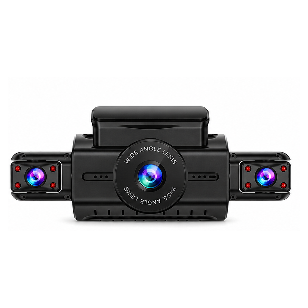 Dashcam Kocam multivue sur fond blanc – illustration de la gamme CarVizion